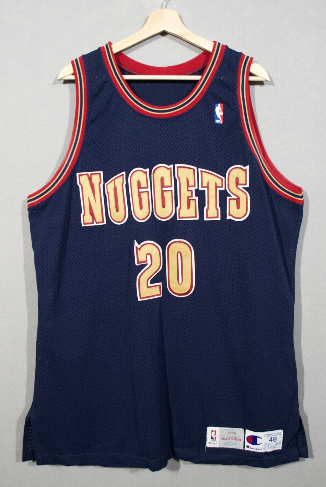 Vintage Laphonso Ellis Denver Nuggets 93/94 Champion Pro Cut Game Jersey sz 48+3 Vintage Laphonso Ellis Denver Nuggets 93/94 Champion Pro Cut Game Jersey sz 48+3