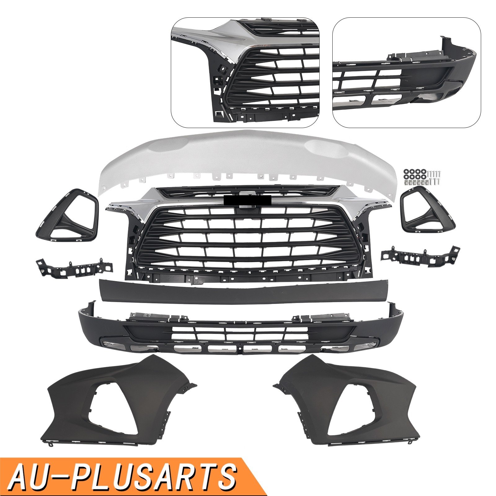 For 2019-2022 Chevrolet Blazer Front Bumper Cover Assembly w/ Chrome Grille