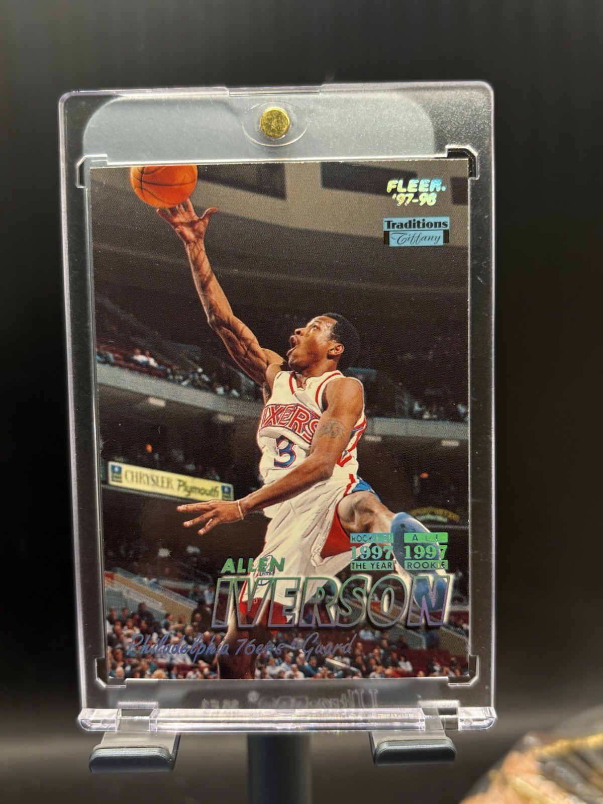 1997-98 Fleer Traditions Allen Iverson #3 Tiffany SP Parallel 76ers