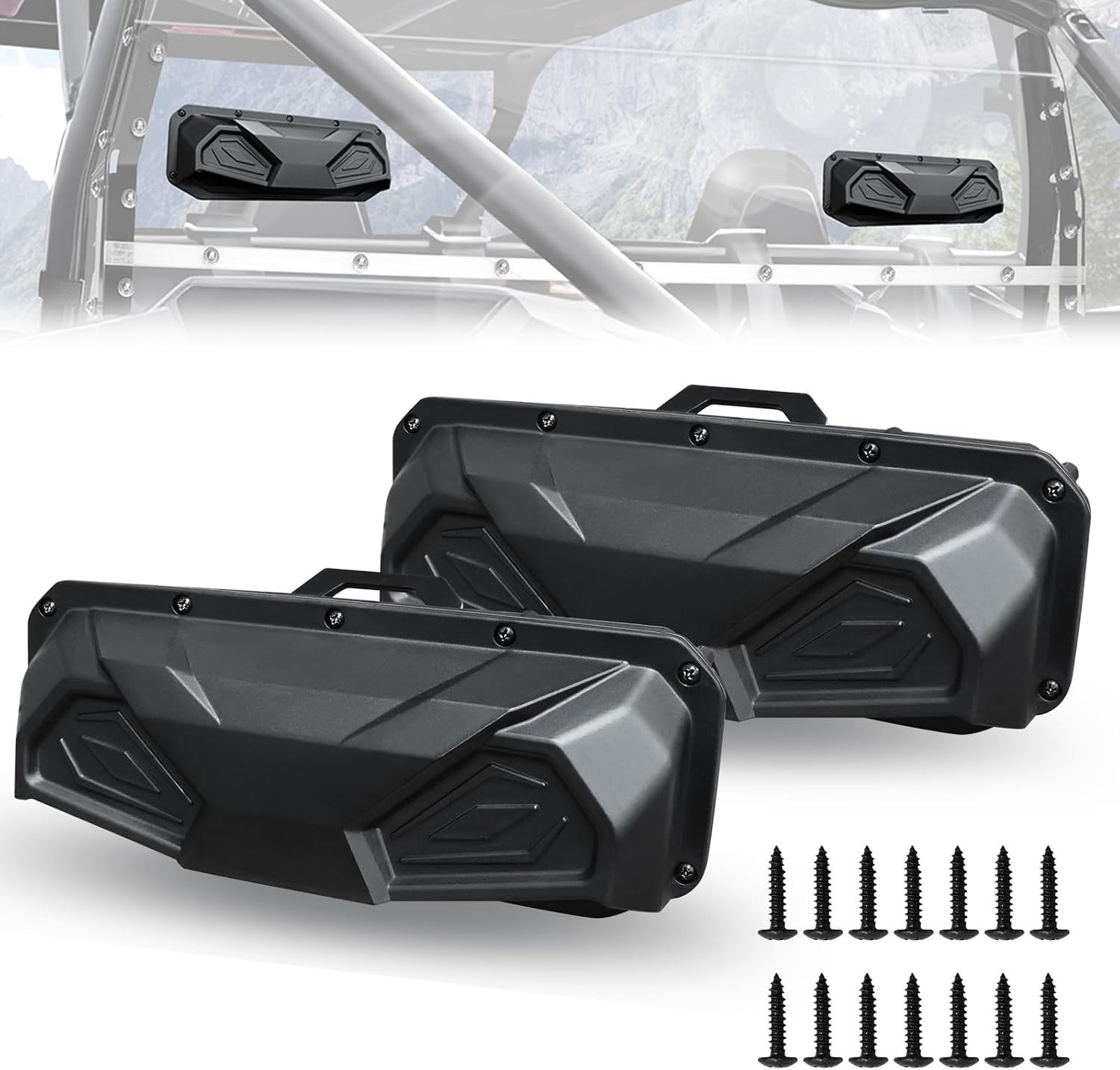 StarknightMT 2PCS UTV Windshield Vents UTV Roof Vents Compatible with Polaris...
