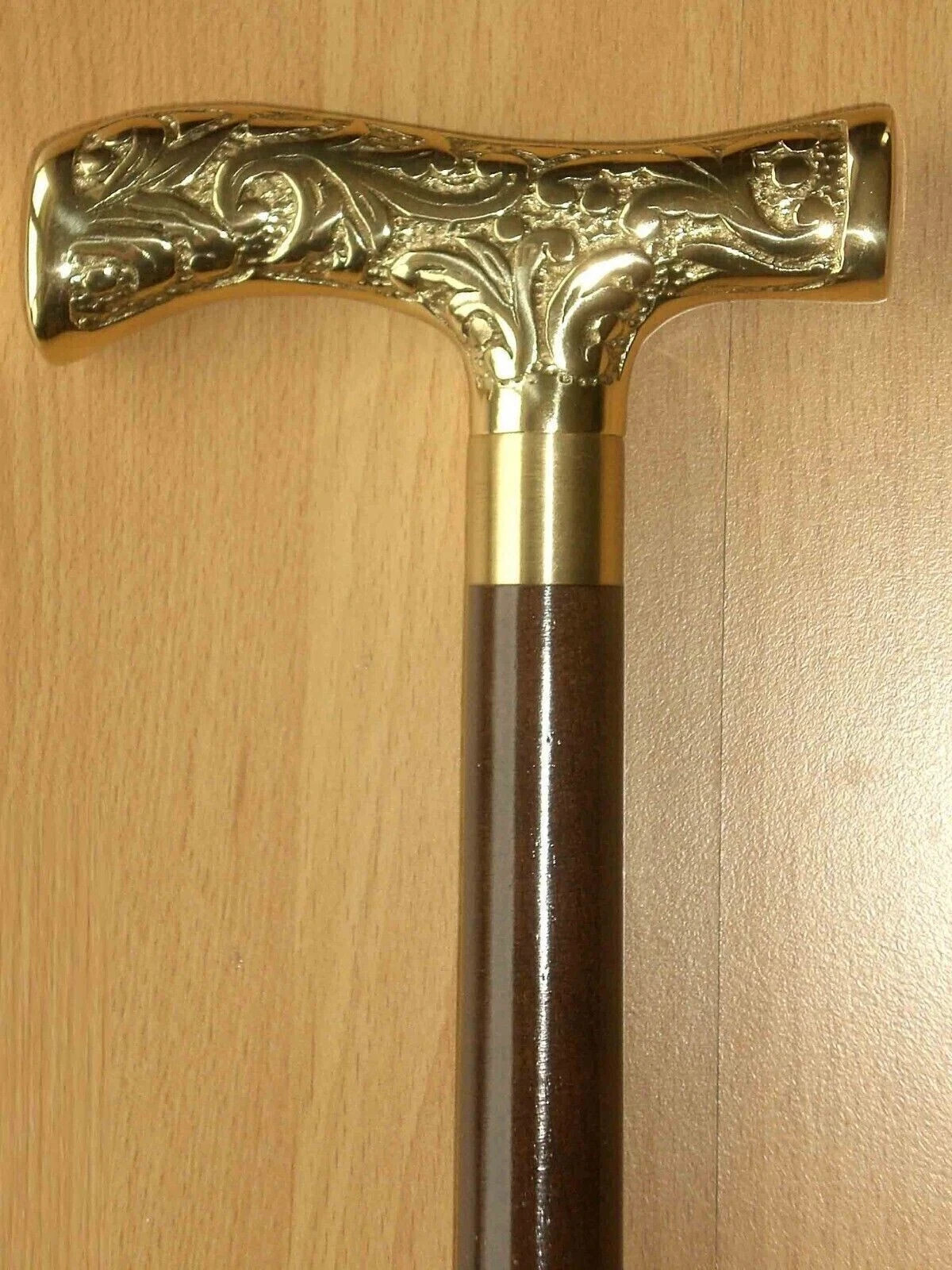 Antique Brass Handle Designer Vintage Walking Cane Wooden Walking Stick Men gift Antique Brass Handle Designer Vintage Walking Cane Wooden Walking Stick Men gift