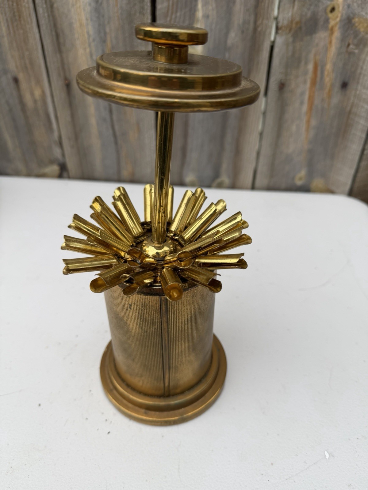 Vintage MCM Brass Pop Up Cigarette Dispenser - Brown & Bigelow St.Paul MN Vintage MCM Brass Pop Up Cigarette Dispenser - Brown & Bigelow St.Paul MN