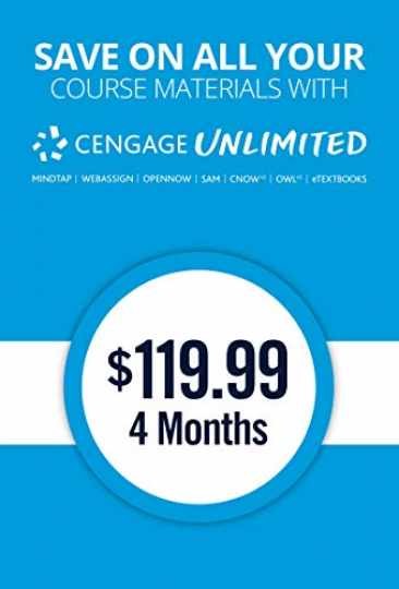 Cengage Unlimited, 1 term (4 months) Printed - CD-ROM, by Cengage - Very Good p Cengage Unlimited, 1 term (4 months) Printed - CD-ROM, by Cengage - Very Good p