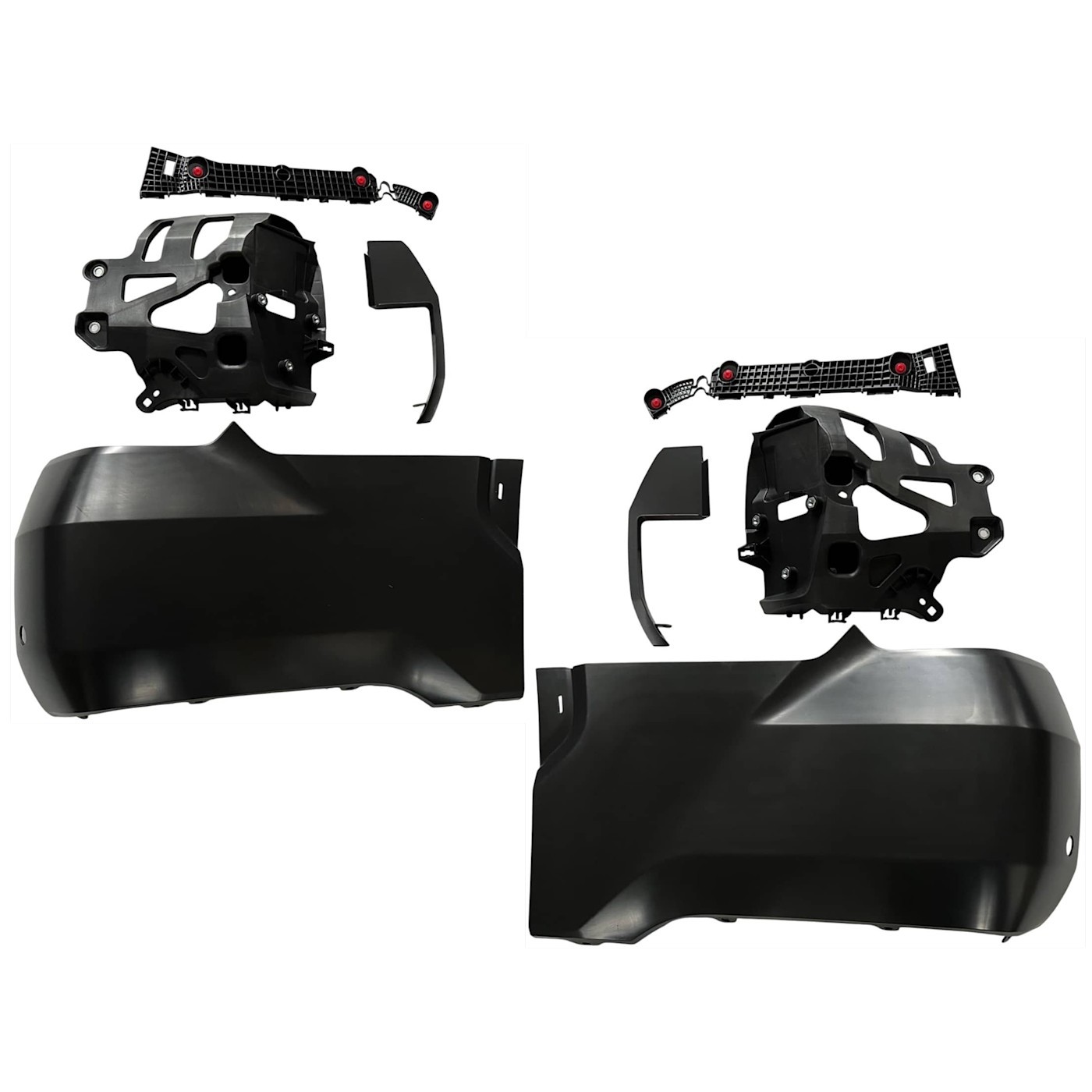 Bumper Covers Set of 2 Rear Driver & Passenger Side Left Right for Tundra Pair