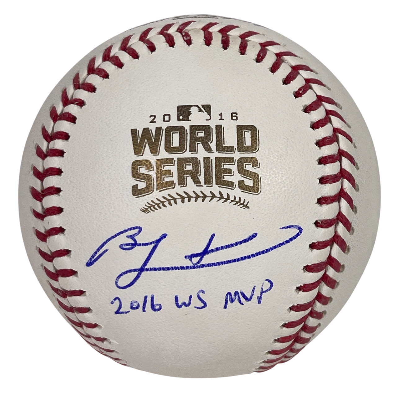 Ben Zobrist Signed Auto 2016 World Series Baseball w 2016 WS MVP Beckett BAS COA