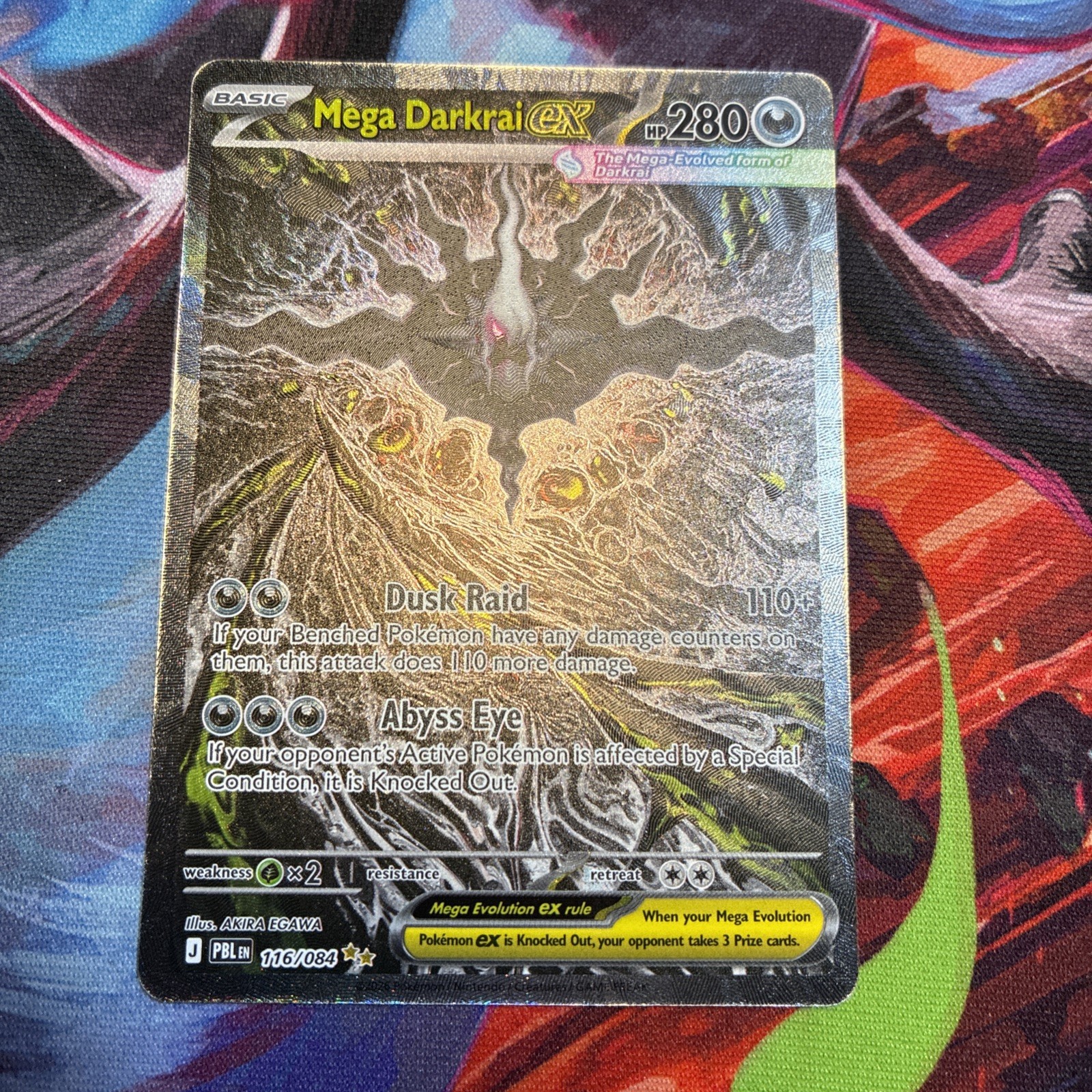 Mega Darkrai EX pitch black 116/084 Fresh Pull Mega Darkrai EX pitch black 116/084 Fresh Pull