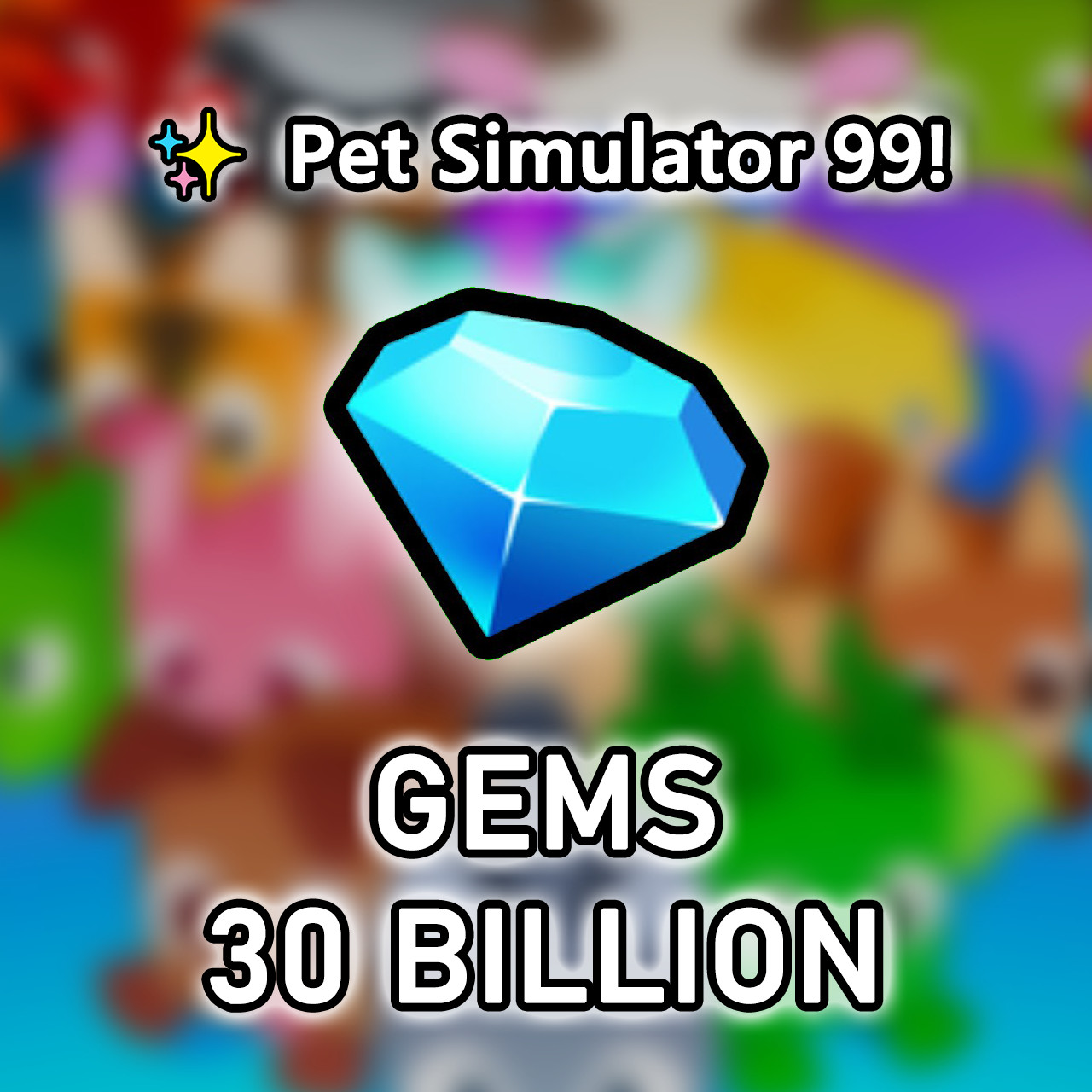 ✨Pet Sim 99✨500M-100B✨✨Gems✨PS99✨ Diamonds