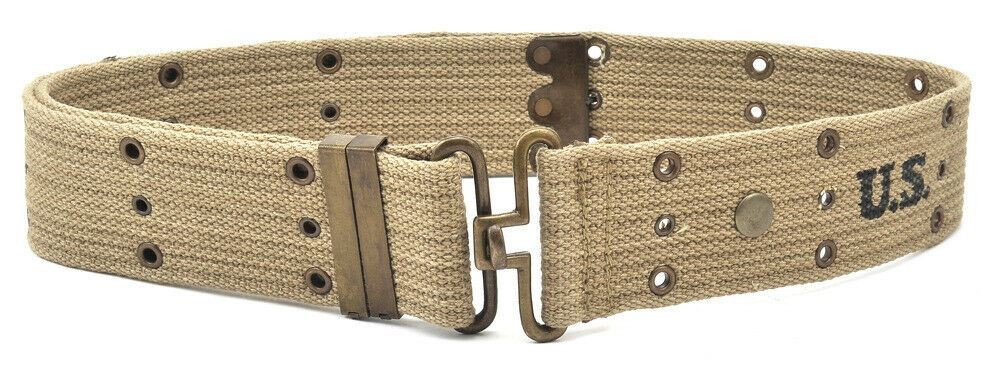 WW2 U.S. M1936 Pistol Belt Khaki marked JT&L 1942 will fit 25