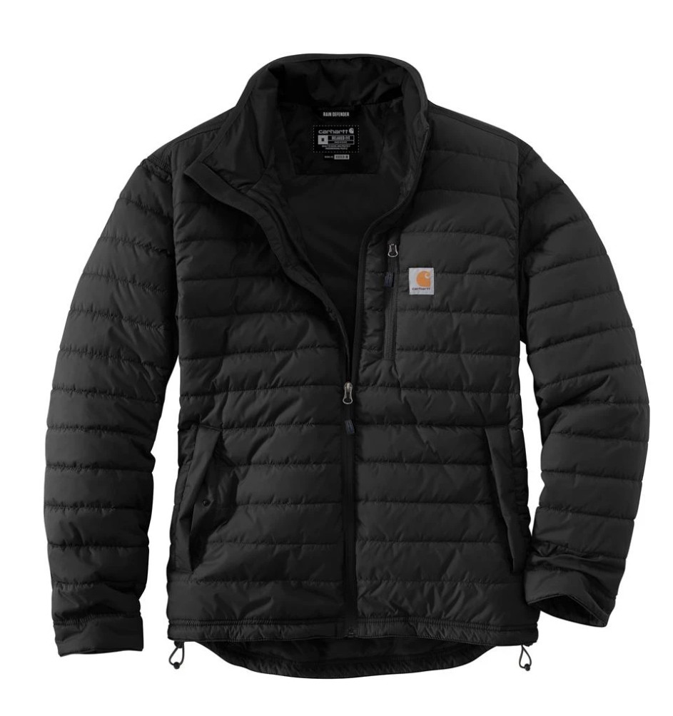 Carhartt Gilliam Men's Black Rain Defender Insulated Jacket Level 2 Warm