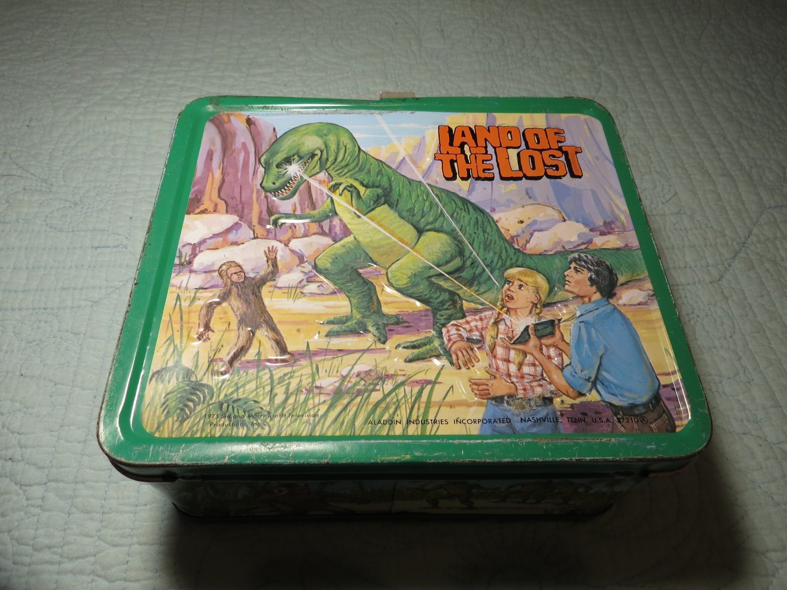 Vintage 1975 Land of the Lost  Aladdin Sid Marty Krofft Lunch Box No Thermos