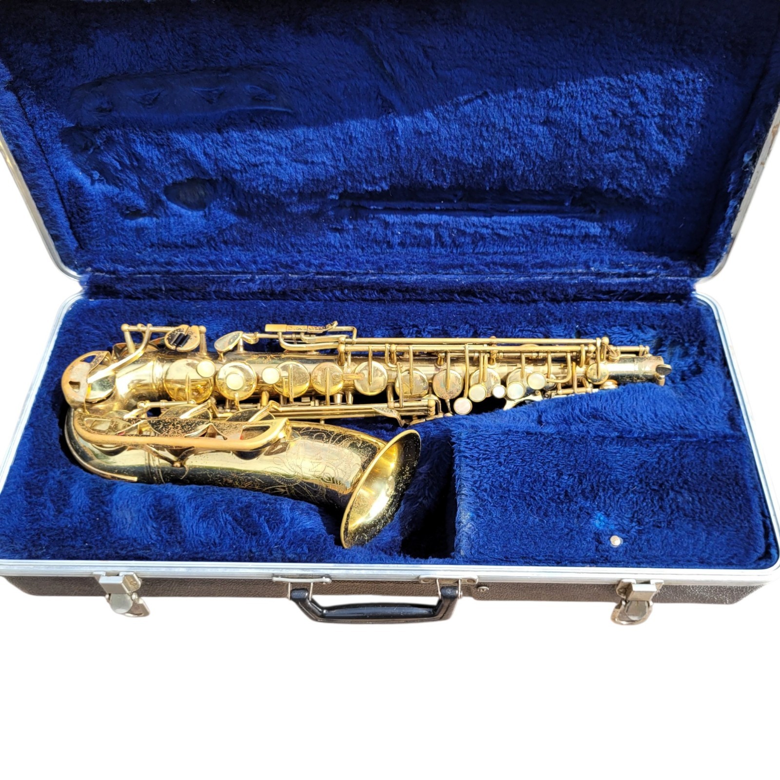 Conn Alto Saxophone Gold Eb with Original Hard Case and More