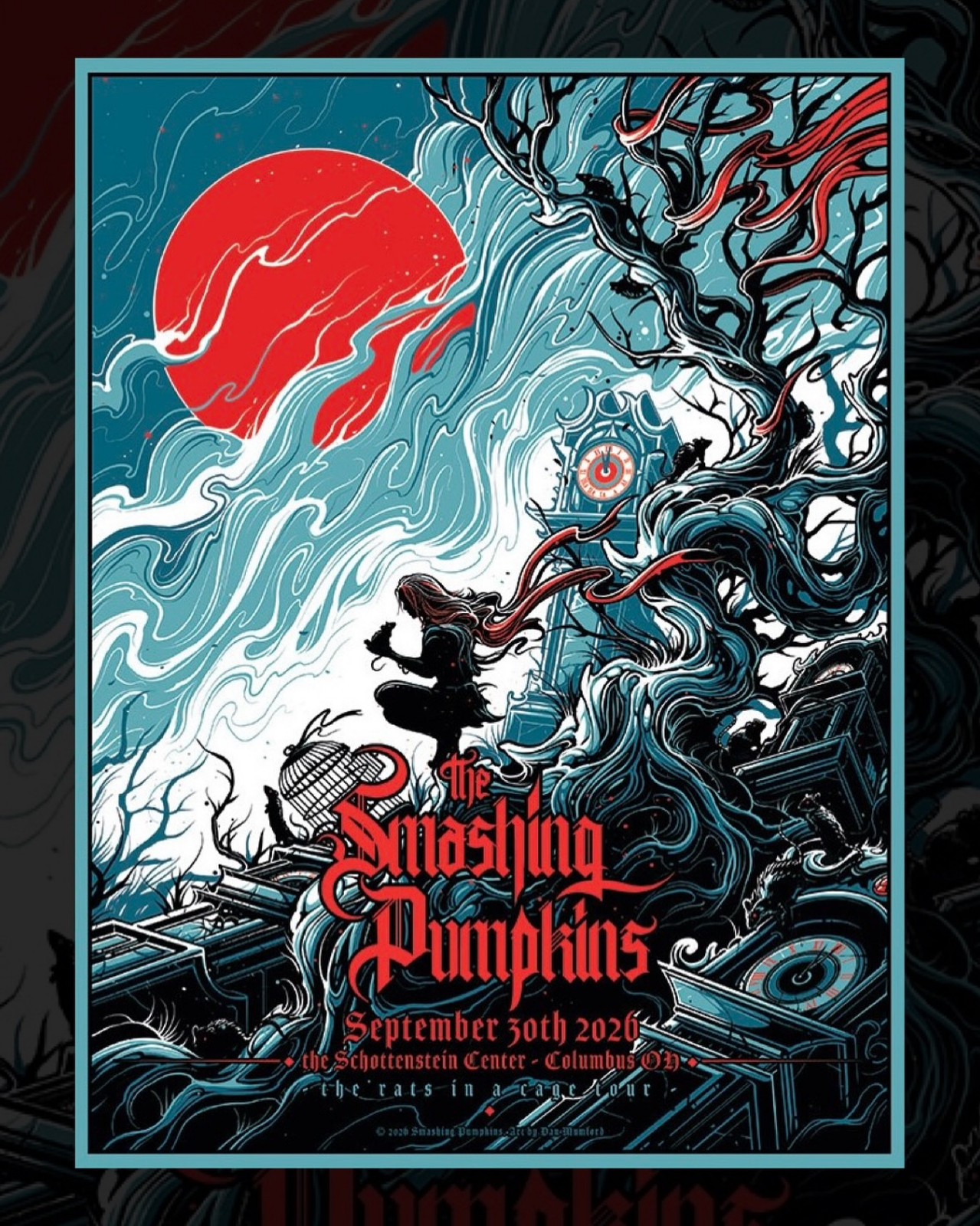The Smashing Pumpkins Columbus OH September 30 2026 Poster The Smashing Pumpkins Columbus OH September 30 2026 Poster