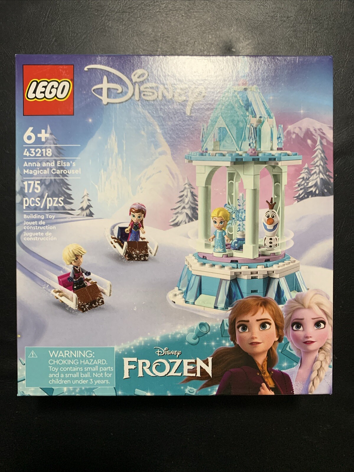 LEGO 43218 Disney Frozen Anna And Elsa Magical Carousel Ice Palace Building 6+ LEGO 43218 Disney Frozen Anna And Elsa Magical Carousel Ice Palace Building 6+