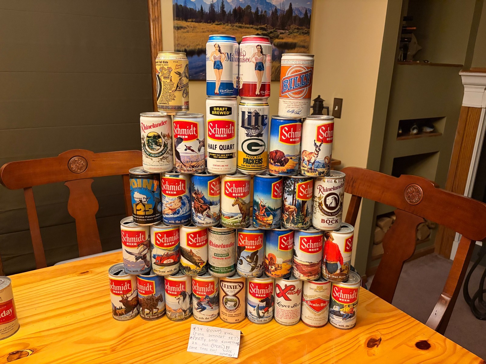 NICE LOT OF VINTAGE CANS..mostly all steel.$$$$ 34 in all..free shipping NICE LOT OF VINTAGE CANS..mostly all steel.$$$$ 34 in all..free shipping