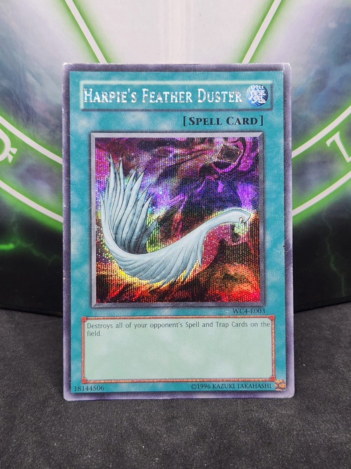 Yugioh Harpie\'s Feather Duster WC4-EN003 Secret Rare MP Yugioh Harpie\'s Feather Duster WC4-EN003 Secret Rare MP