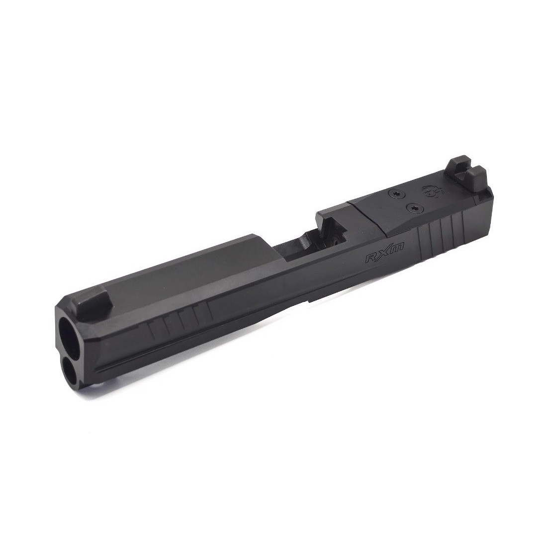 New Ruger RXm 9mm Luger Black Steel Pistol Slide w/ Front & Rear Sights 4” New Ruger RXm 9mm Luger Black Steel Pistol Slide w/ Front & Rear Sights 4”