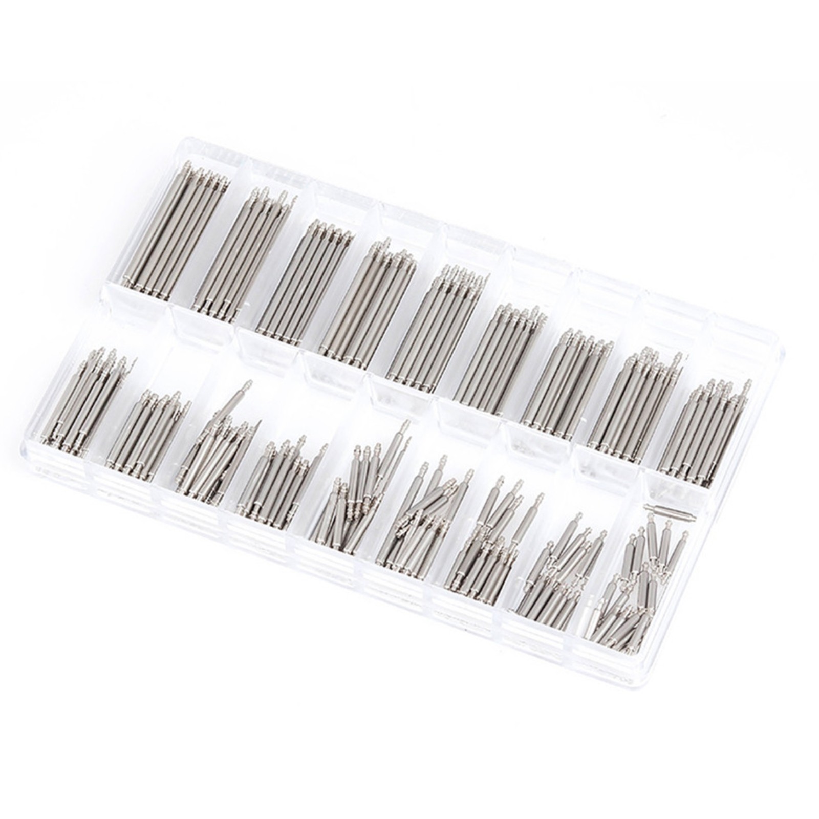 360pcs 8mm-25mm Stainless Steel Watch Spring Bars Strap Link Pins Assortment 360pcs 8mm-25mm Stainless Steel Watch Spring Bars Strap Link Pins Assortment