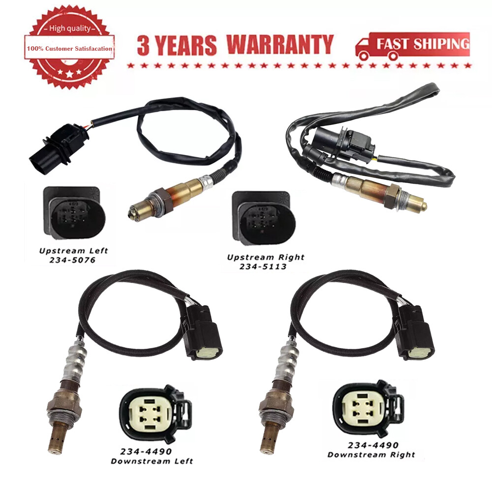 Set / 4 Up+Down Oxygen Sensor For 2011-2014 Ford F150 Pickup V6 3.5 Turbo Set / 4 Up+Down Oxygen Sensor For 2011-2014 Ford F150 Pickup V6 3.5 Turbo