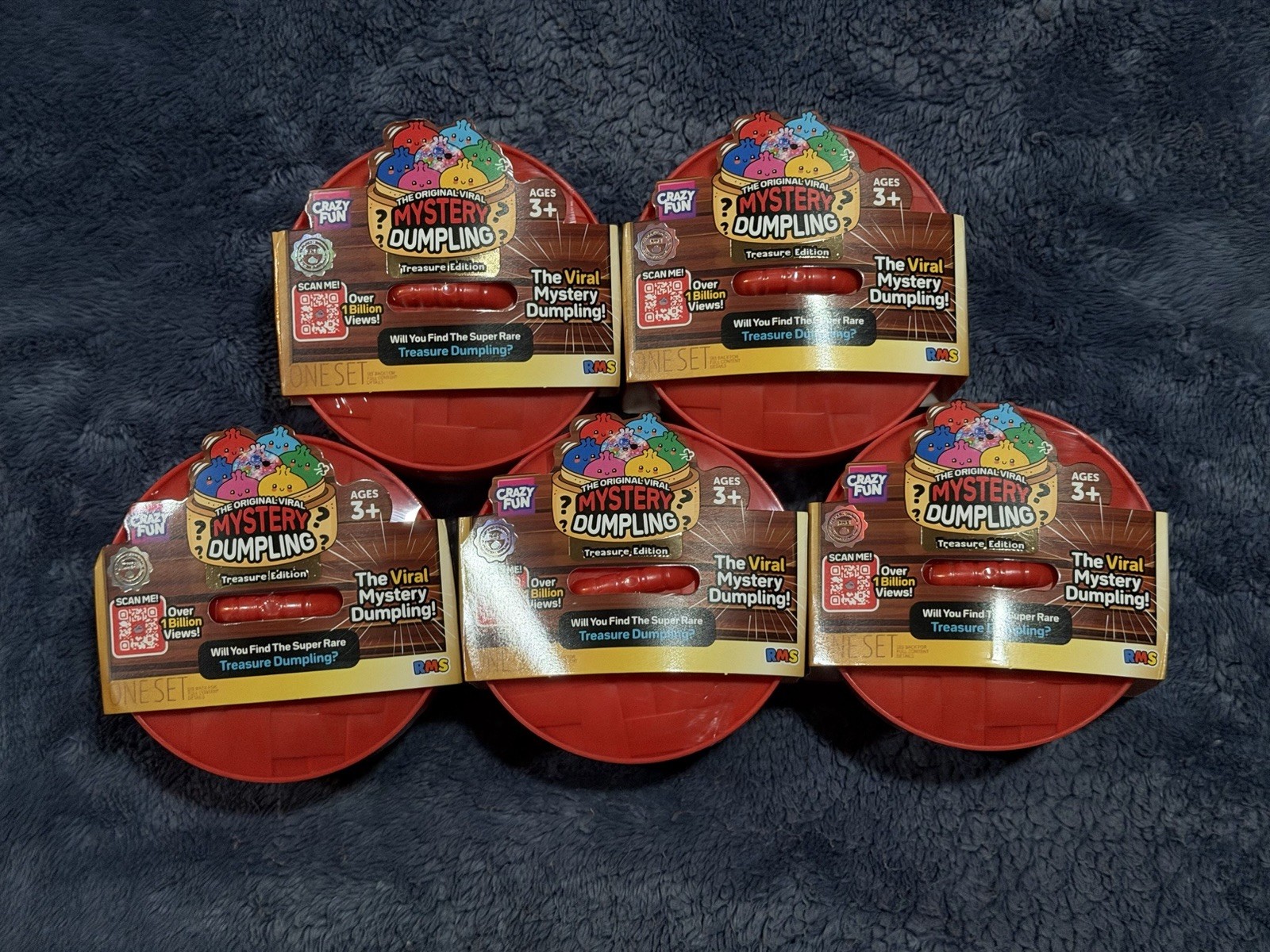 RMS Crazy Fun Mystery Dumpling Treasure Edition Lot Of 5