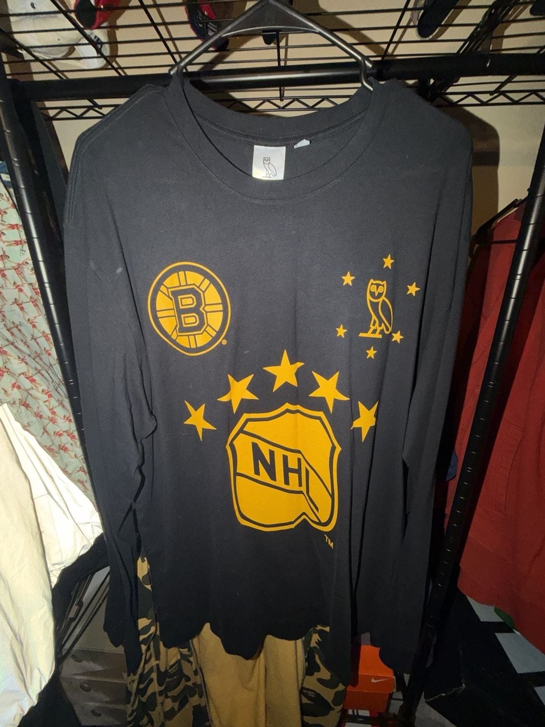 OVO x NHL Boston Bruins Long Sleeve Size XL OVO x NHL Boston Bruins Long Sleeve Size XL