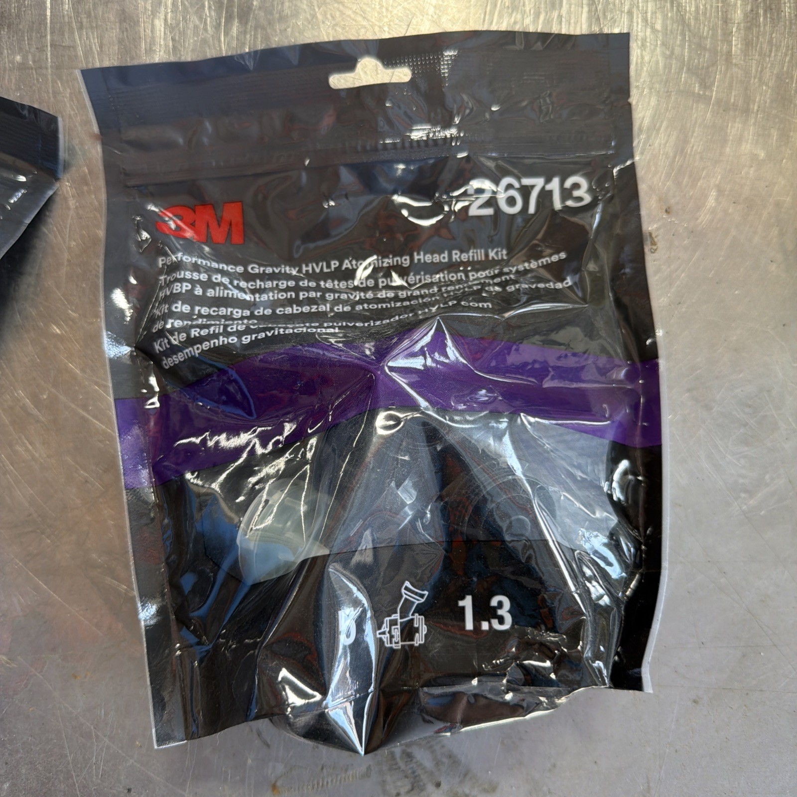3M™ Performance Gravity HVLP Atomizing Head Refill Kit 26713 5 pack 1.3 New 3M™ Performance Gravity HVLP Atomizing Head Refill Kit 26713 5 pack 1.3 New