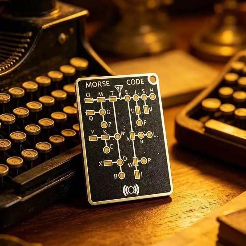 Tool Portable Gadget Pocket Morse Code Trainer Card LED Electronic Learning Tool Portable Gadget Pocket Morse Code Trainer Card LED Electronic Learning