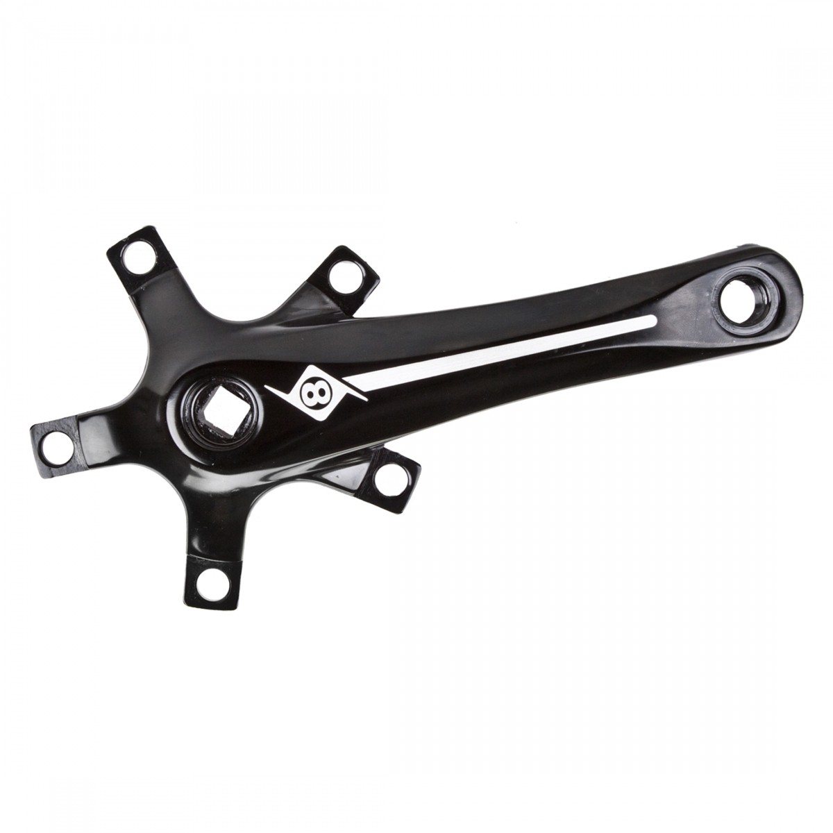 Origin8 Alloy Crank Set 1x 160mm 110x5B No Chainring BLK