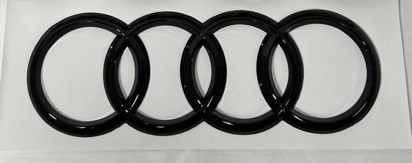 Audi Q7/SQ7 Rear 230mm Emblem Ring Gloss Black