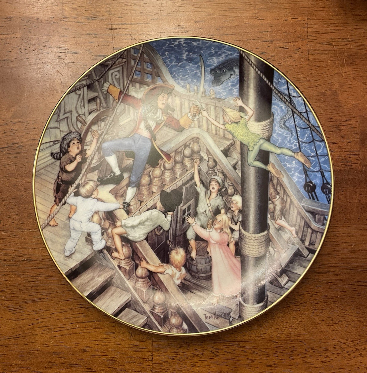 Artaffects Peter Pan “The Encounter” Porcelain Collector Plate 8.5in LE 267A