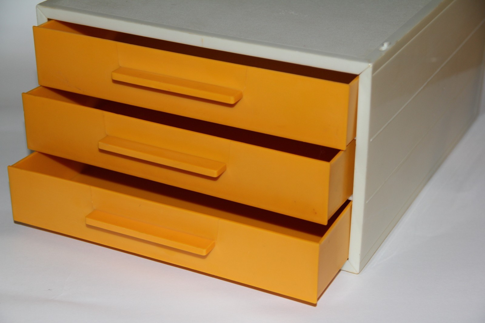 Vintage MCM 50's 60's Space Age Modular Plastic Stacking Storage Desk Organizer Vintage MCM 50's 60's Space Age Modular Plastic Stacking Storage Desk Organizer