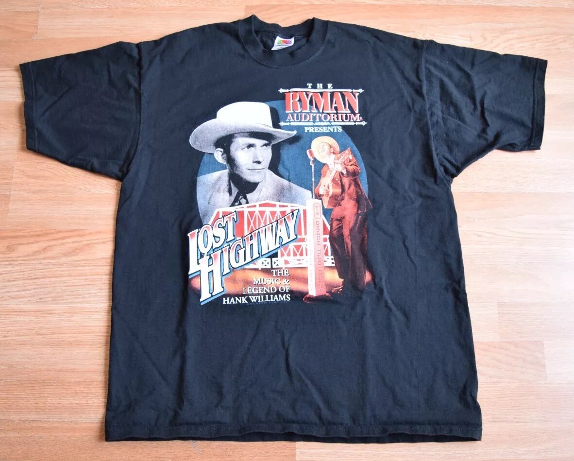 Vintage 1997 Hank Williams Sr Ryman Shirt Tee XL Tour Rare Jr 90s George Jones