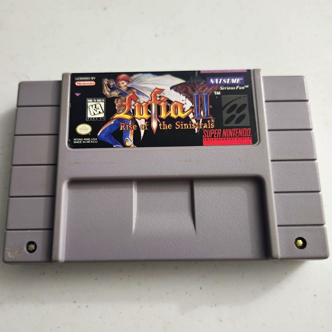 Natsume Lufia II: Rise of the Sinistrals SNES Battery Backup NTSC-U/C Natsume Lufia II: Rise of the Sinistrals SNES Battery Backup NTSC-U/C