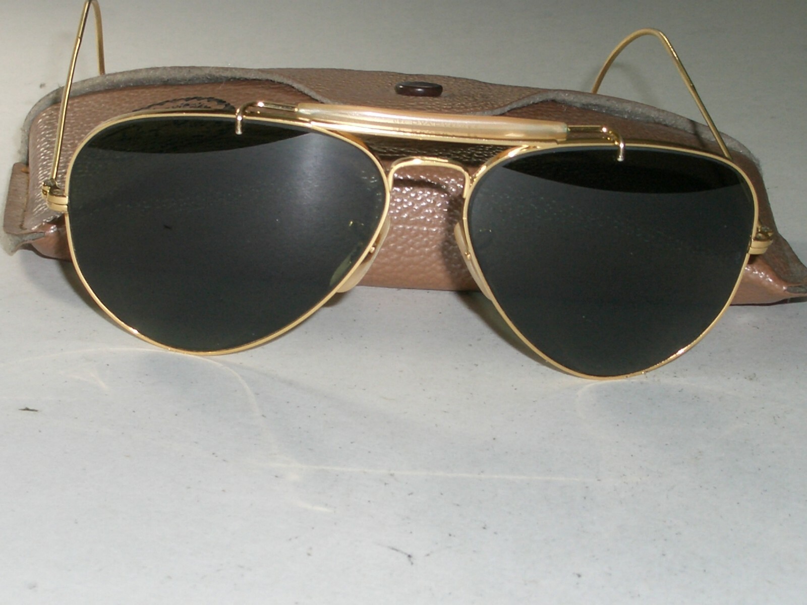 1970s 58/14mm VINTAGE B&L RAY-BAN ARISTA GEP G15 OUTDOORSMAN AVIATORs SUNGLASSES 1970s 58/14mm VINTAGE B&L RAY-BAN ARISTA GEP G15 OUTDOORSMAN AVIATORs SUNGLASSES