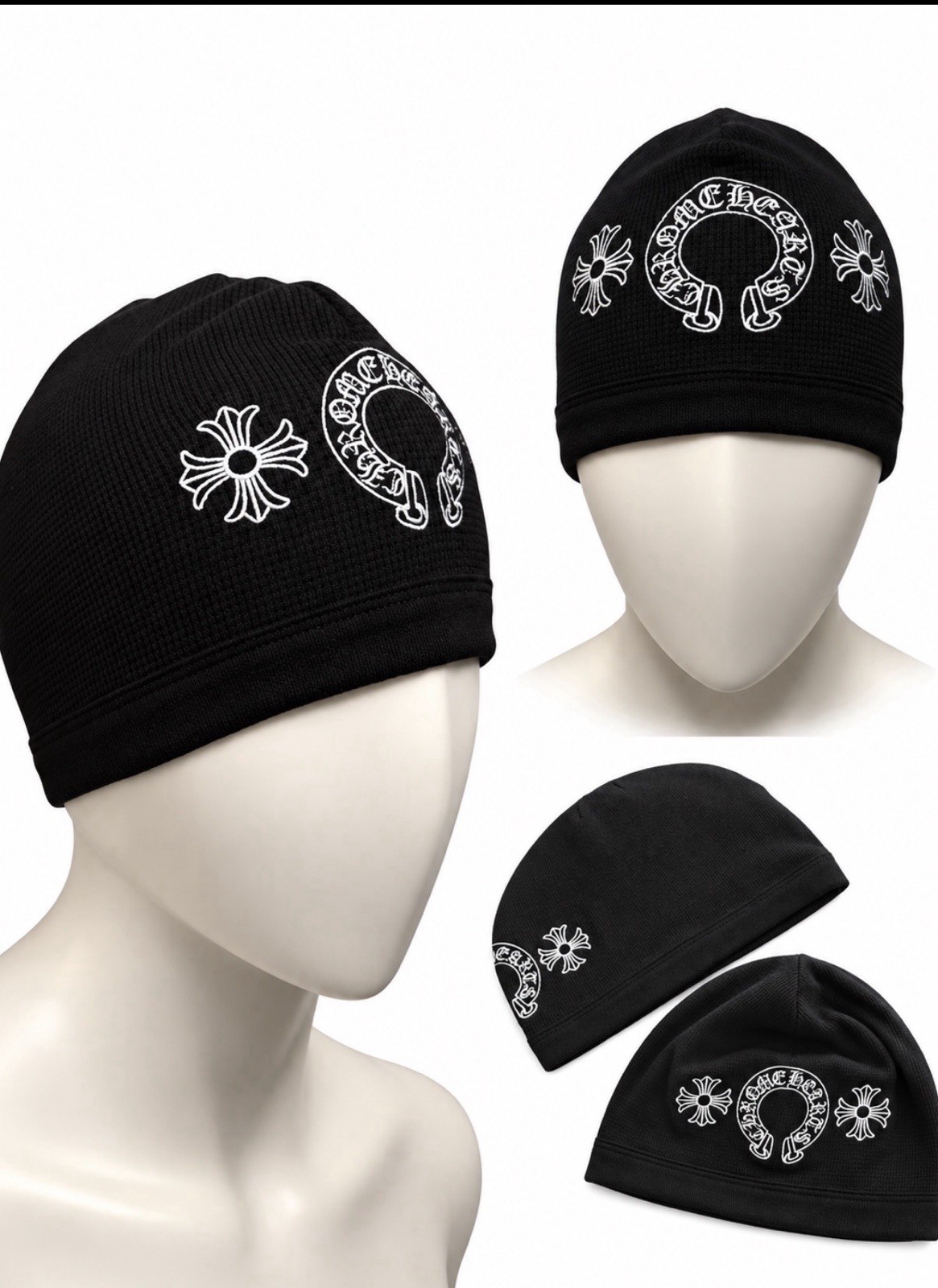 Chrome hearts Black skull cap