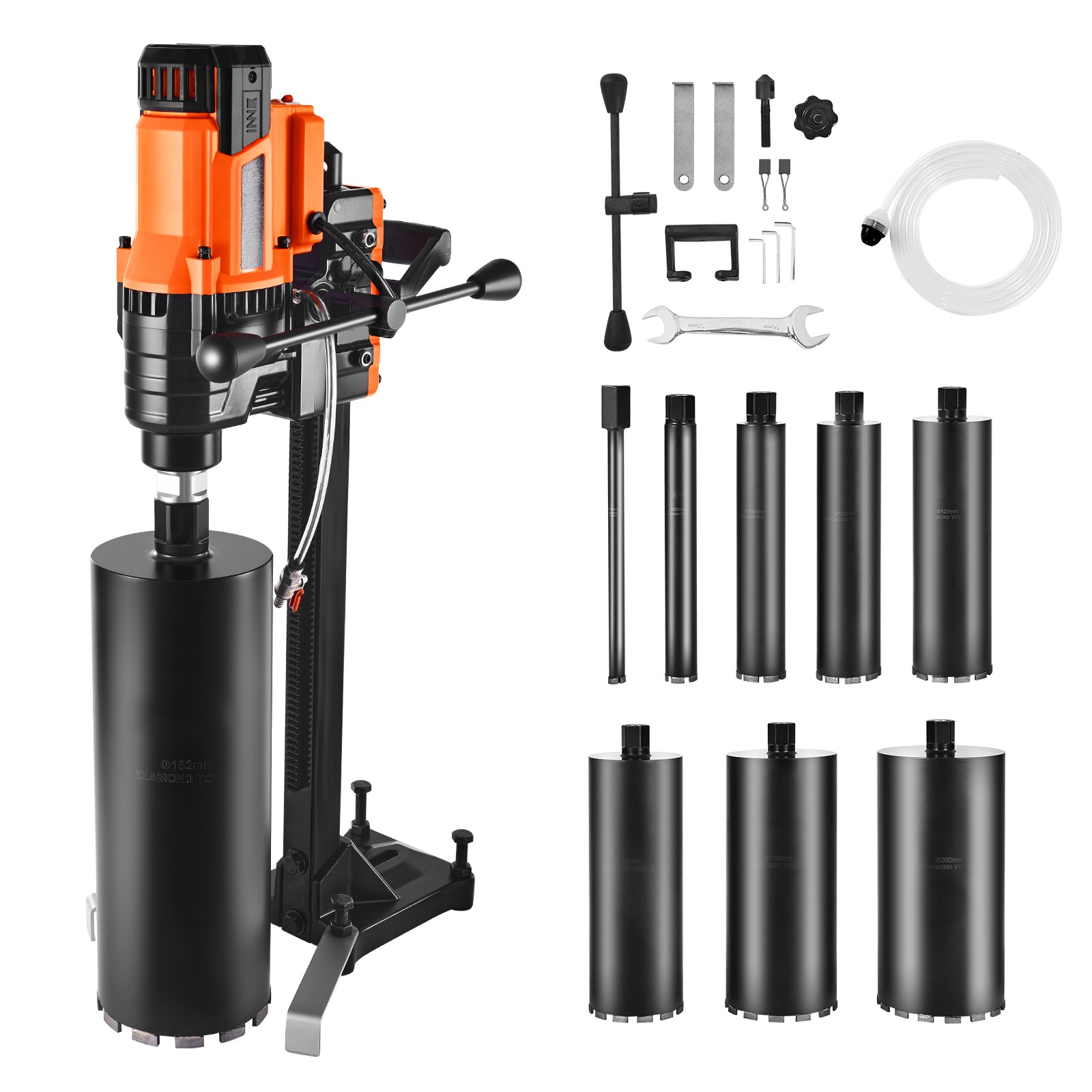 Uimoso 8-Inch Concrete Core Drill Rig with Stand, 3000W Power