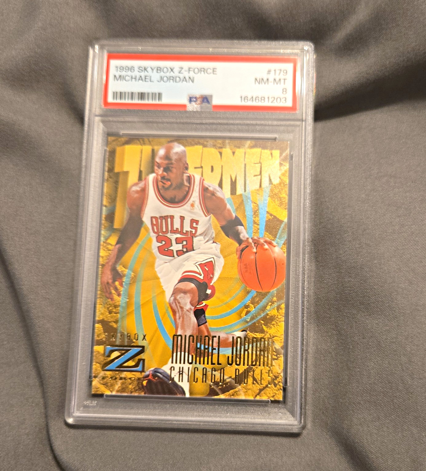 SkyBox 1996 Z-Force Michael Jordan #179 PSA 8 Graded Chicago Bulls SkyBox 1996 Z-Force Michael Jordan #179 PSA 8 Graded Chicago Bulls