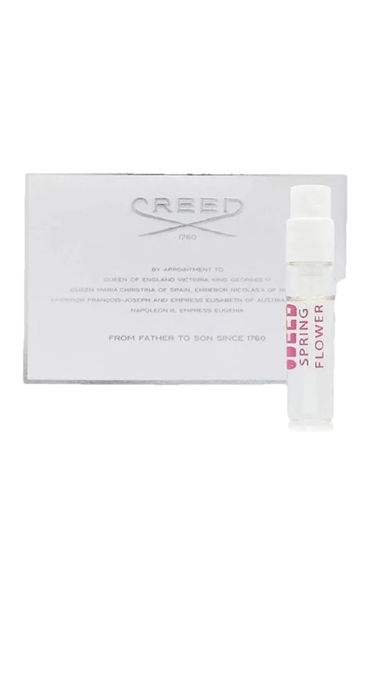 Creed Spring Flower Women Sample Vial 0.08 oz 2.5 ml Eau De Parfum Spray New Creed Spring Flower Women Sample Vial 0.08 oz 2.5 ml Eau De Parfum Spray New