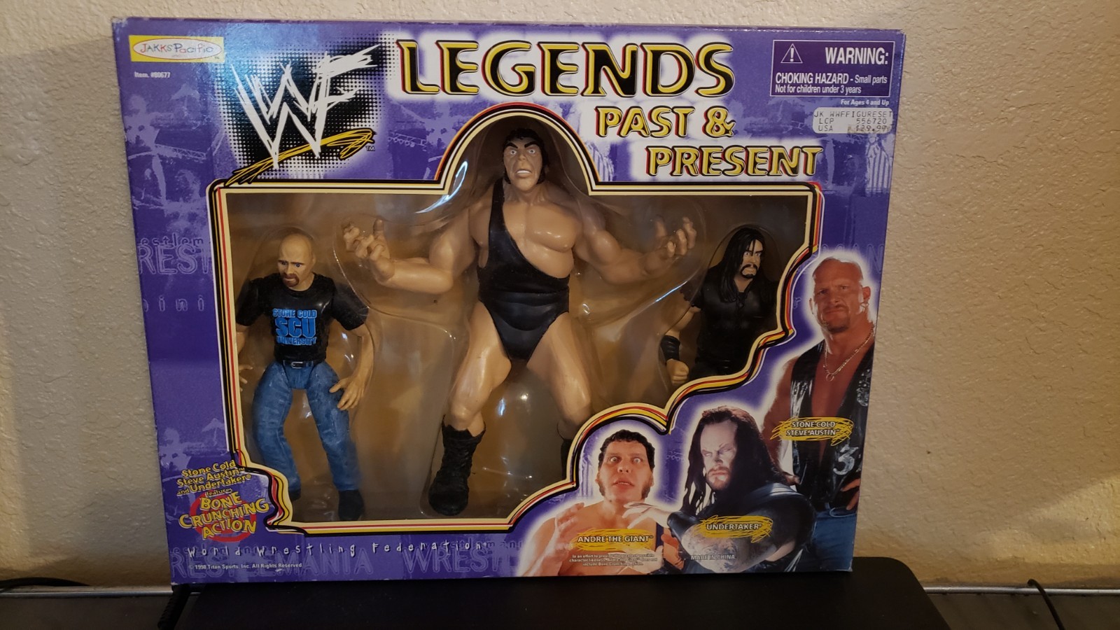 1998 Jakks Pacific WWF Legends Past and Present Action Figure 3 Pack Great 1998 Jakks Pacific WWF Legends Past and Present Action Figure 3 Pack Great