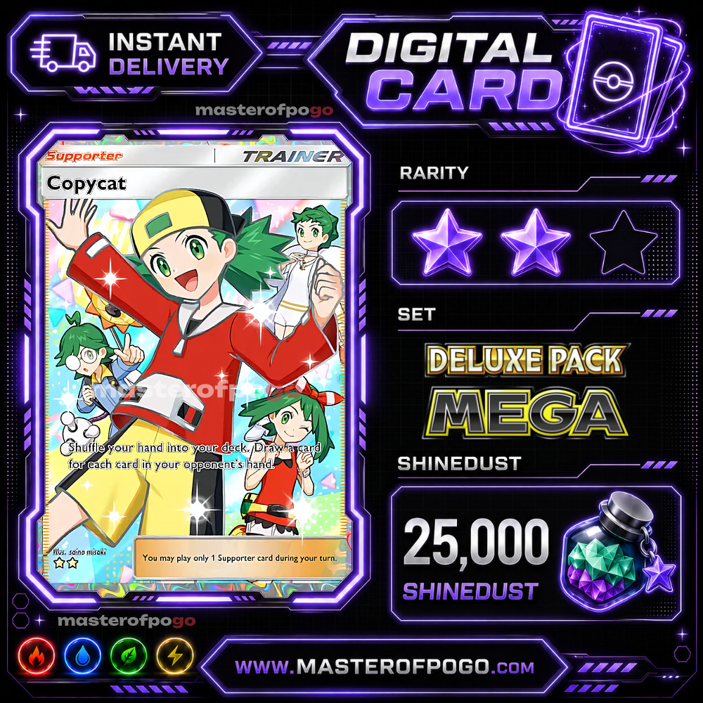 Pokemon TCG Pocket - Copycat - Full Art 2 Star - Trainer - English - Digital Pokemon TCG Pocket - Copycat - Full Art 2 Star - Trainer - English - Digital