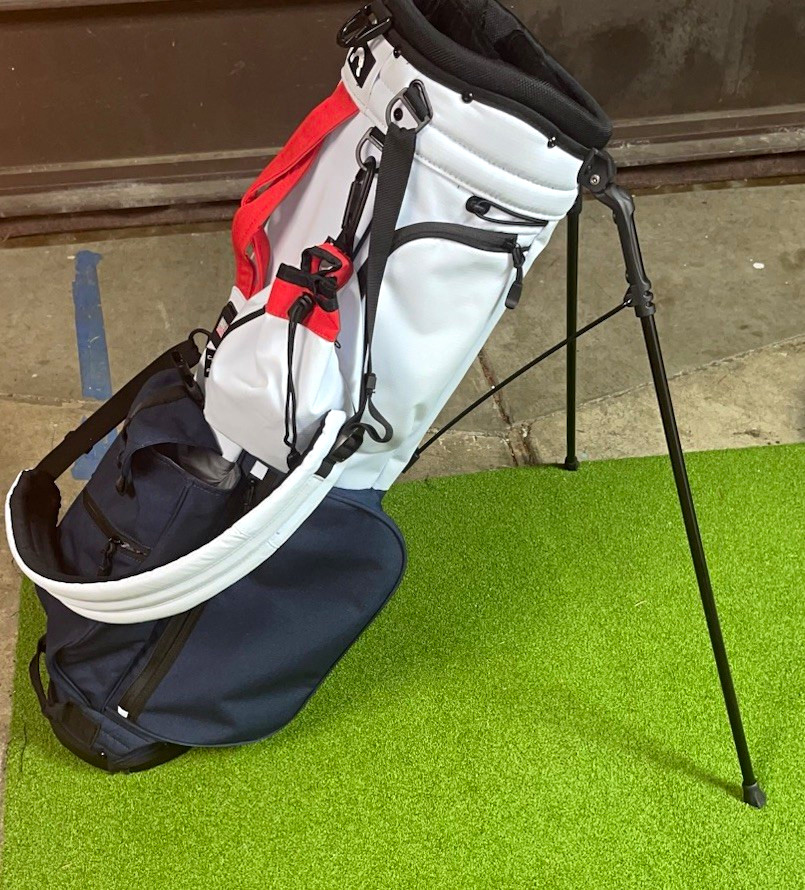 Rare Find * JONES CO USA Golf Stand Bag 2Way ShoulderStrap Red White Blue Rare Find * JONES CO USA Golf Stand Bag 2Way ShoulderStrap Red White Blue