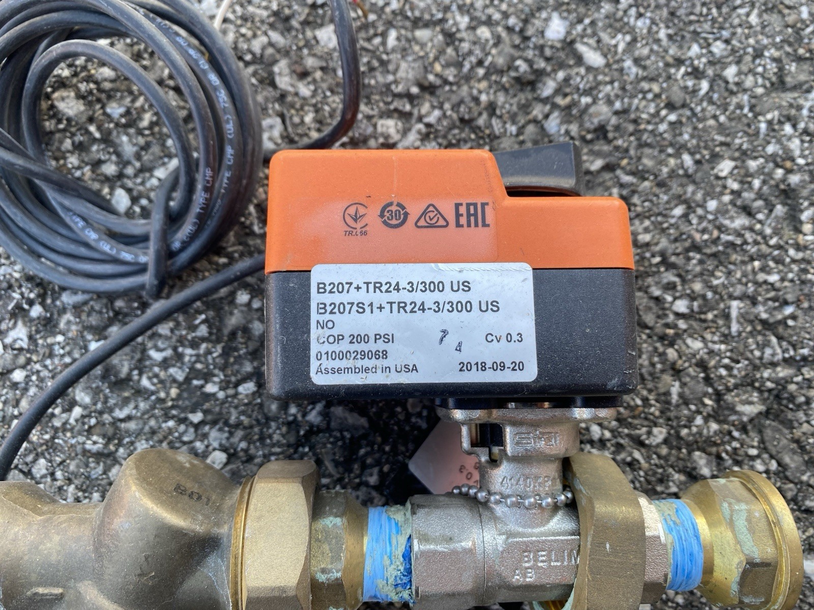 Belimo B211B+TR24-SR/300 US Characterized Control Valve Belimo B211B+TR24-SR/300 US Characterized Control Valve