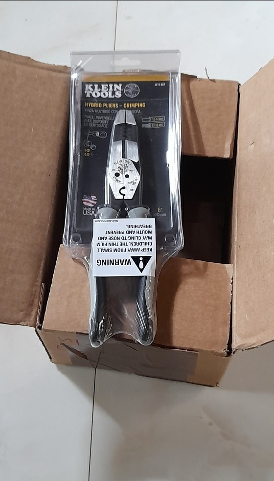 Klein Tools J215-8CR 8 in. Hybrid Pliers with Crimper - Brand New Klein Tools J215-8CR 8 in. Hybrid Pliers with Crimper - Brand New