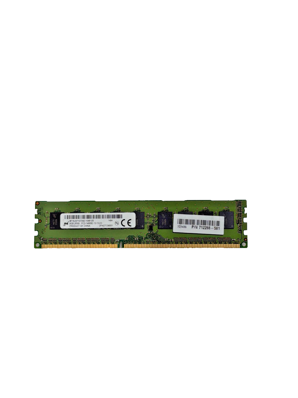 Micron 8GB DDR3-1866 ECC UDIMM PC3-14900E Server Memory MT18JSF1G72AZ-1G9E1ZE