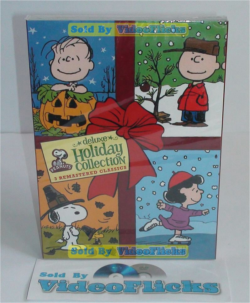 Peanuts Holiday Collection (DVD, 3-Disc Set, Deluxe) Charlie Brown Christmas NEW