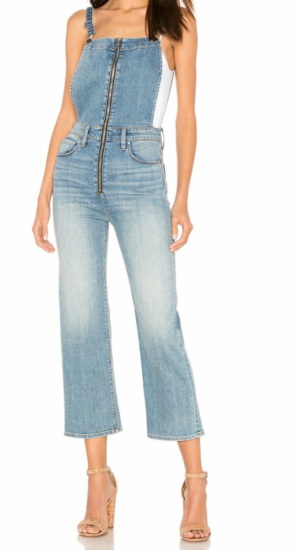NEW HUDSON CANNON AVALON DENIM ZIP FRONT CROP JEANS OVERALLS SZ 24 $265 JUMPSUIT NEW HUDSON CANNON AVALON DENIM ZIP FRONT CROP JEANS OVERALLS SZ 24 $265 JUMPSUIT
