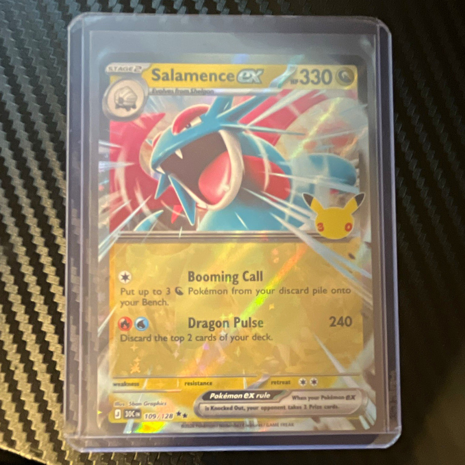 Pokemon TCG Salamence EX 109/128 XY Fates Collide Ultra Rare Full Art Holo Pokemon TCG Salamence EX 109/128 XY Fates Collide Ultra Rare Full Art Holo