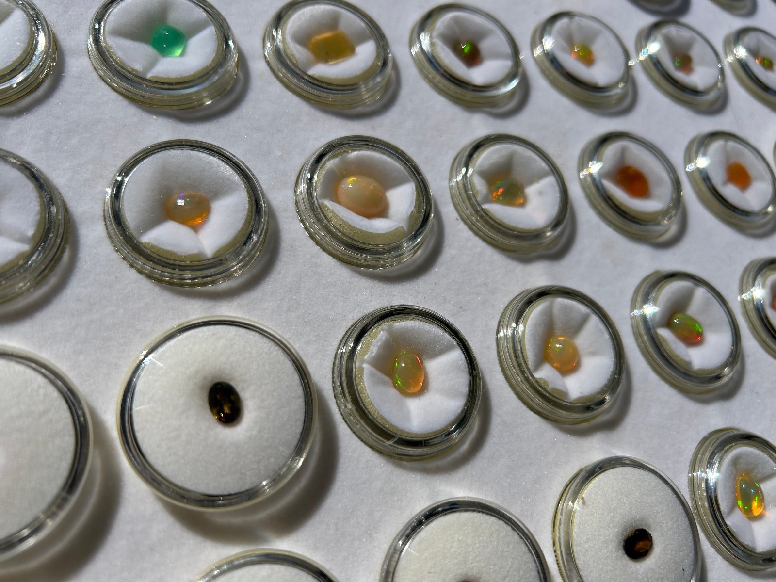 Huge Estate Loose Gemstone Lot 110+ Gems JTV Display Jars Opal Quartz Garnet Huge Estate Loose Gemstone Lot 110+ Gems JTV Display Jars Opal Quartz Garnet