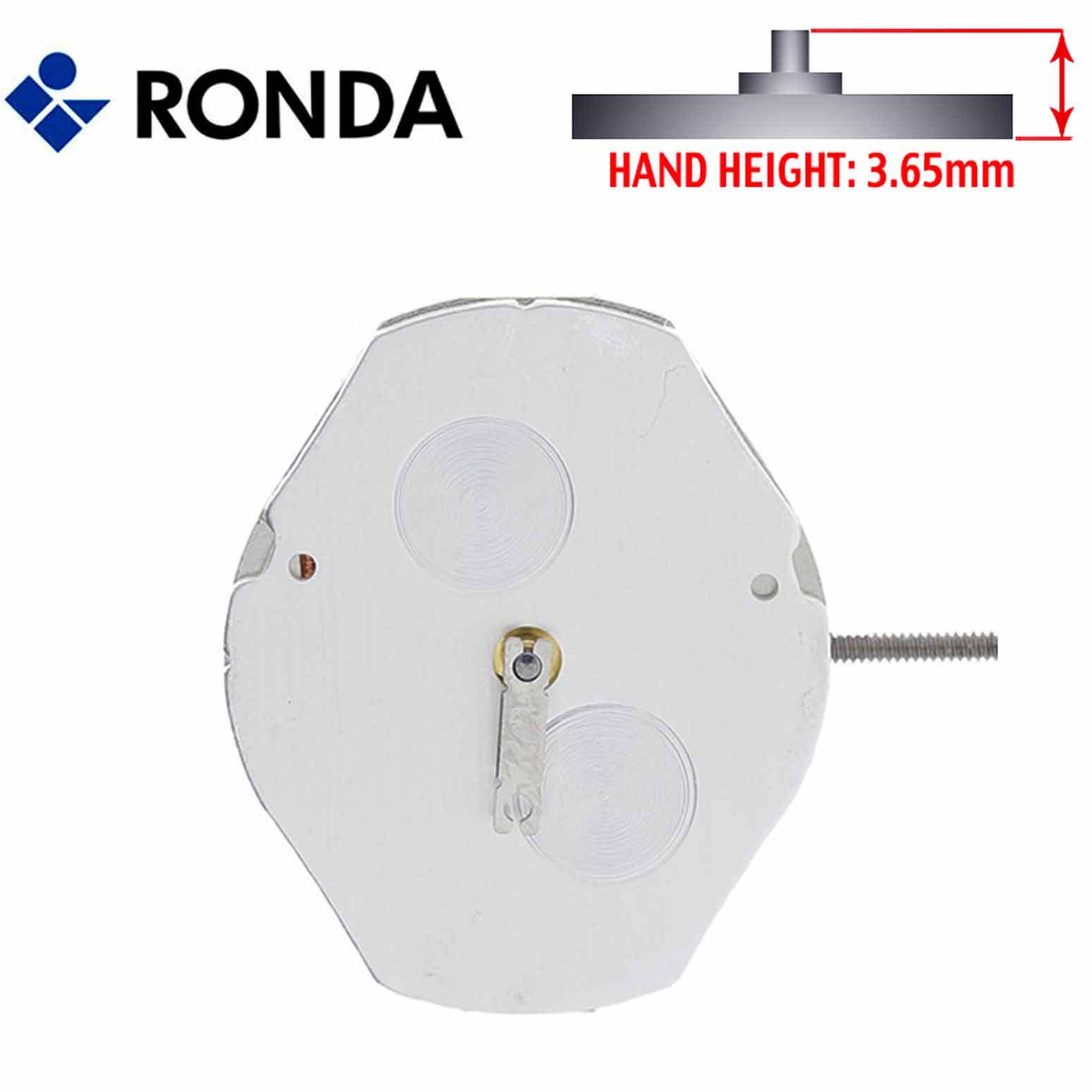 Harley Ronda 762 Quartz Watch Movement, 2 Hands (Swiss Parts & Swiss Made)