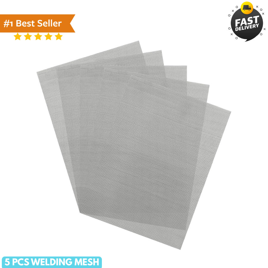 5 PCS Welding Mesh, 5.9×7.9 Inch Plastic Reinforcing Stainless Steel Woven Wire 5 PCS Welding Mesh, 5.9×7.9 Inch Plastic Reinforcing Stainless Steel Woven Wire