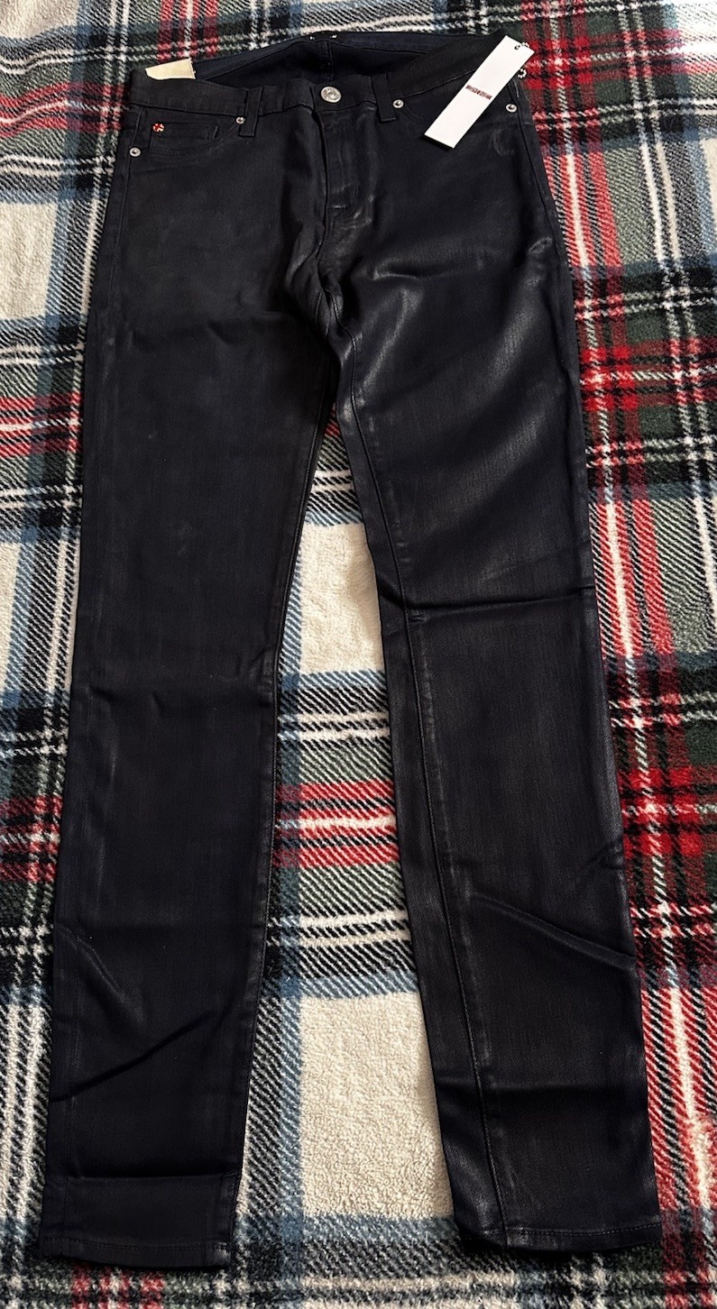 Hudson Jeans Krista Low Rise Super Skinny NEW Womens 31 X 30 Leather Like #42 Hudson Jeans Krista Low Rise Super Skinny NEW Womens 31 X 30 Leather Like #42